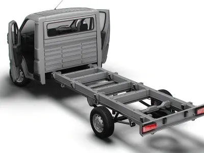 Citroen Jumper Chassis HQInterior SCab 4035WBXL 2023 3D model