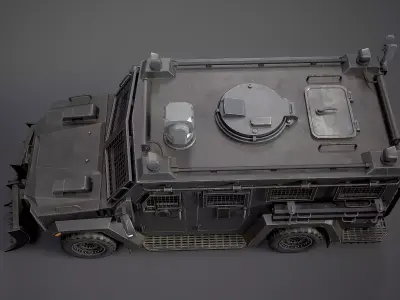 Armored Tactical Type 1 Game Ready  Low-poly 3D model