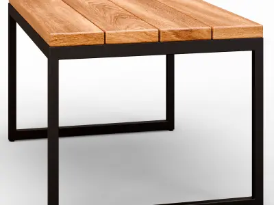  Outdoor Dining Set Low-poly 3D model