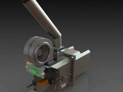 PELLET BURNER 3D model 3D model