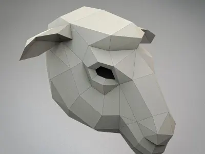Sheep mask 3D model