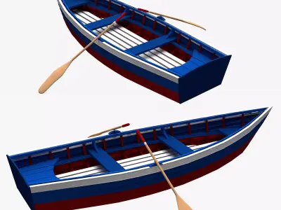 Boat Skiff 3D model purchase
