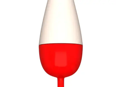 Fishing Float Low-poly 3D model purchase