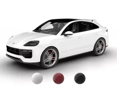 Porsche Turbo Coupe 2026 3d model 3D model