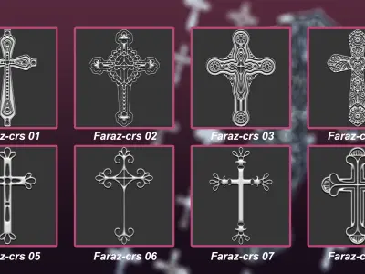 30 Christian cross 3D model Vol 3 3D model