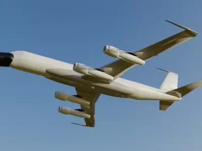 707 ELTA Style AEW Radar Plane - Custom 1950s Jetliner Low-poly 3D model