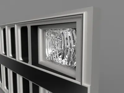 Front grille for GMC Chevy K10 1984 3D print model