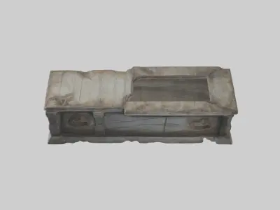 Batteredcoffin Model 1 Low-poly 3D model