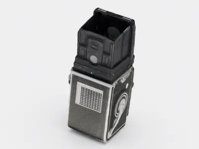 Rolleiflex TLR  medium format Film Camera 3D model