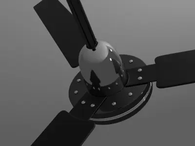 Game-Ready 3D Ceiling Fan Model  Blender Unity   Unreal 3D model