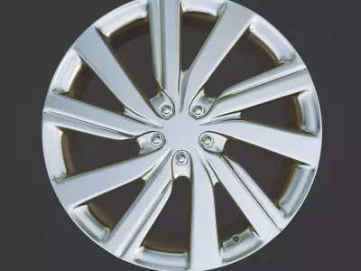 Range Rover 20in Wheel Replica Low-poly 3D model