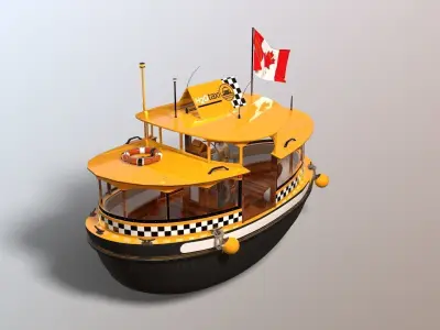Passanger Ferry 3D Model Pack