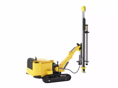 Drill Rig Surface Mining D40SH Low-poly 3D model