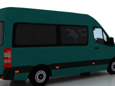 Mercedes Benz Sprinter L2H2 2015 Passenger UK 3D model