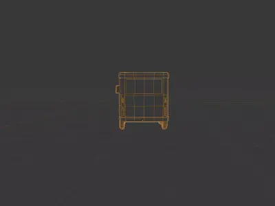 minibus Low-poly 3D model