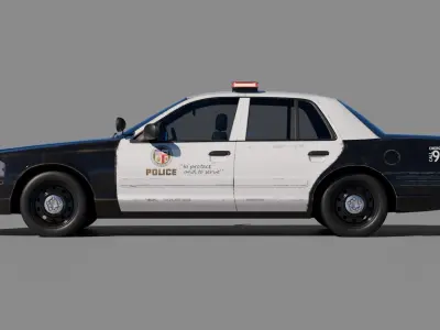 Police car 3D model by gakuyajima