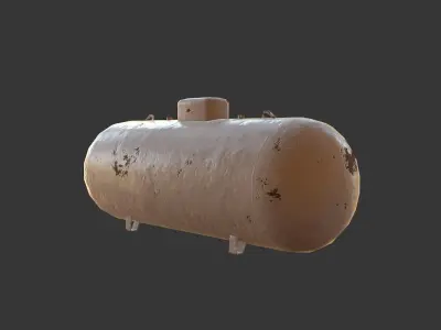 Propane Tank Low-poly 3D model order