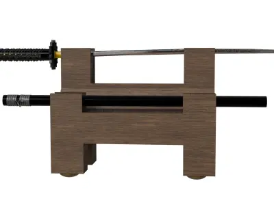 3D Katana Model Low-poly 3D model purchase