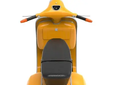 Classic Italian Piaggio Vespa Scooter Low-poly 3D model