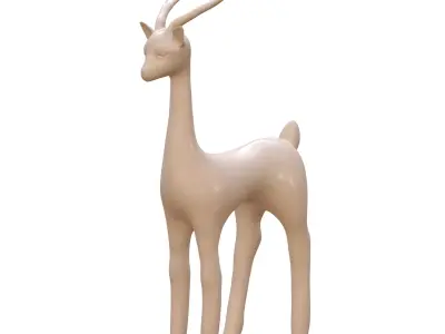 Deer statue 3D model