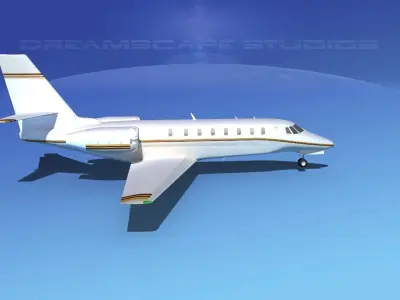 Cessna 680 Citation Sovereign V06 3D model