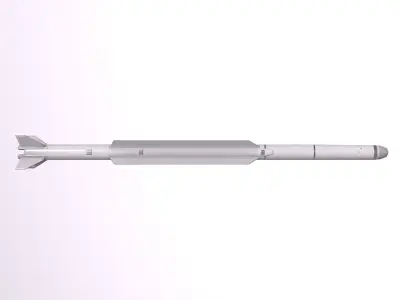 AAM-5 air-to-air missile Low-poly 3D model