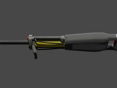 Drill electric screwdriver 3D model