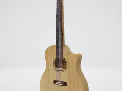 Guitar acoustic 3D model purchase