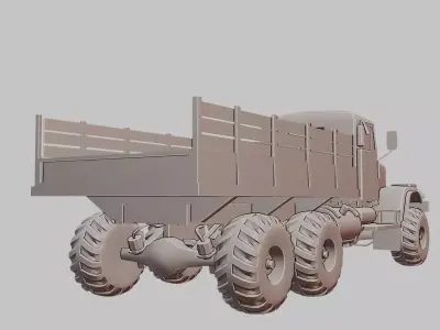 Detailed 3D Printable Truck Model  3D print model