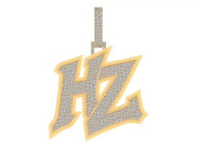 HZ Name Pendent 3D print model