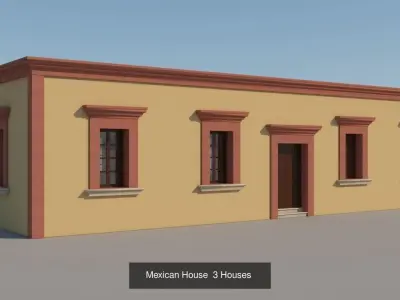 Mexican Houses 3D Model Collection