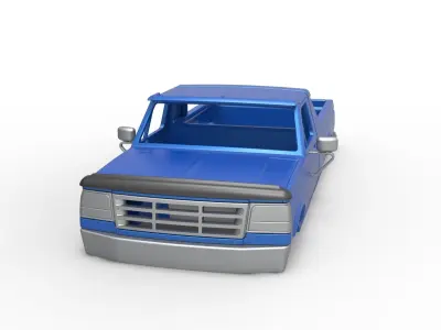 Shell of vintage Monster Truck V4 Scale 1 to 25 3D print model