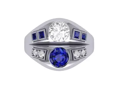 Wedding Ring 3D print model 102