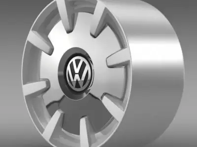 VW Beetle Design 2012 rim 3D model