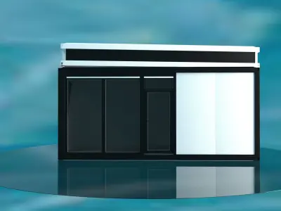 Modular office 15m2 3D model purchase