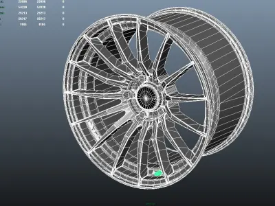Enkei RS05RR automotive -RIM ONLY- 3D model  - WebGl Ready - 3D model