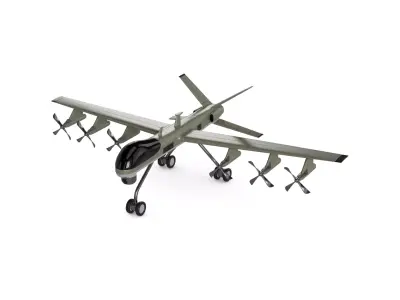 Military UAV 3D model shop