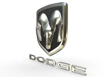 dodge logo 3D model