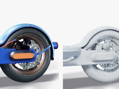 Kick Scooter Low-poly 3D model buy