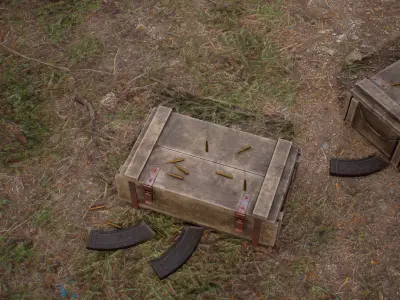 Realistic Military Loot Crate - AAA Asset Low-poly 3D model