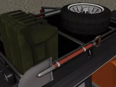 Jeep Cherokee XJ  Low-poly 3D model