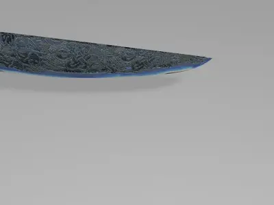 Knife Free low-poly 3D model 5