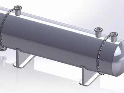 Heat exchanger model 3D model purchase