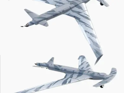 Drone Shark Low-poly 3D model