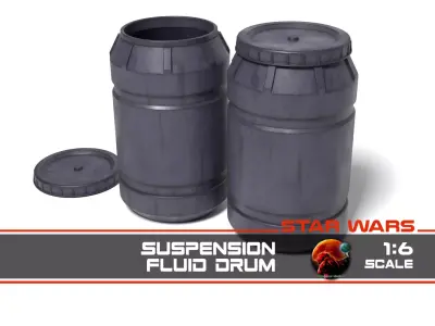 Suspension Fluid Drum 1-6 scale Hottoys  3D print model