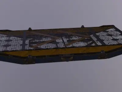 Crane Ramp HideoutVariant Low-poly 3D model