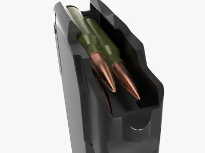 AK  Magazine black 3D model