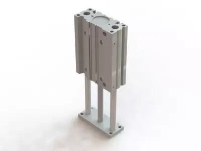 Cilindro Pneumatico SMC MGPL50 150Z Guided Pneumatic Cylinder 3D model