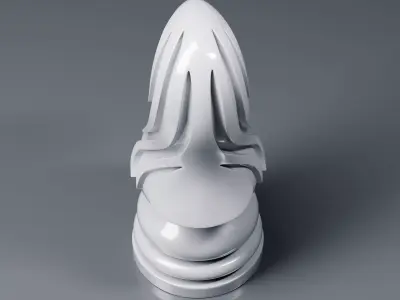 Aeron Knight Chess Piece 3D print model