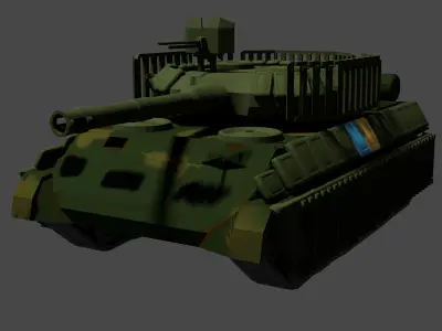 Model of Ukraine tank Low-poly 3D model